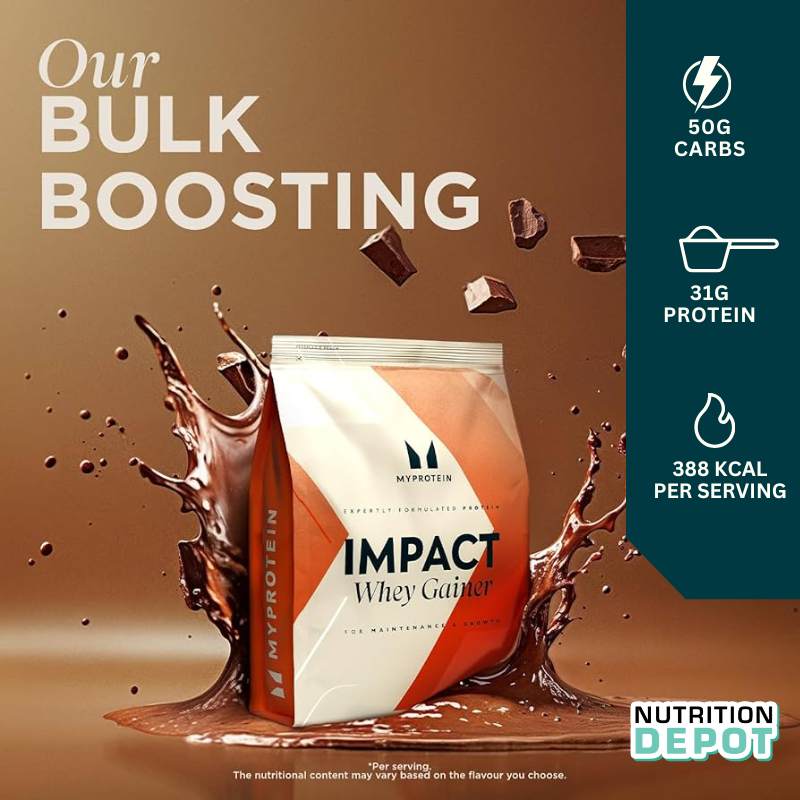 Sữa tăng cân tăng cơ Impact Whey Gainer Myprotein vị Chocolate Smooth ( Túi 2.5kg) - Nutrition Depot Vietnam