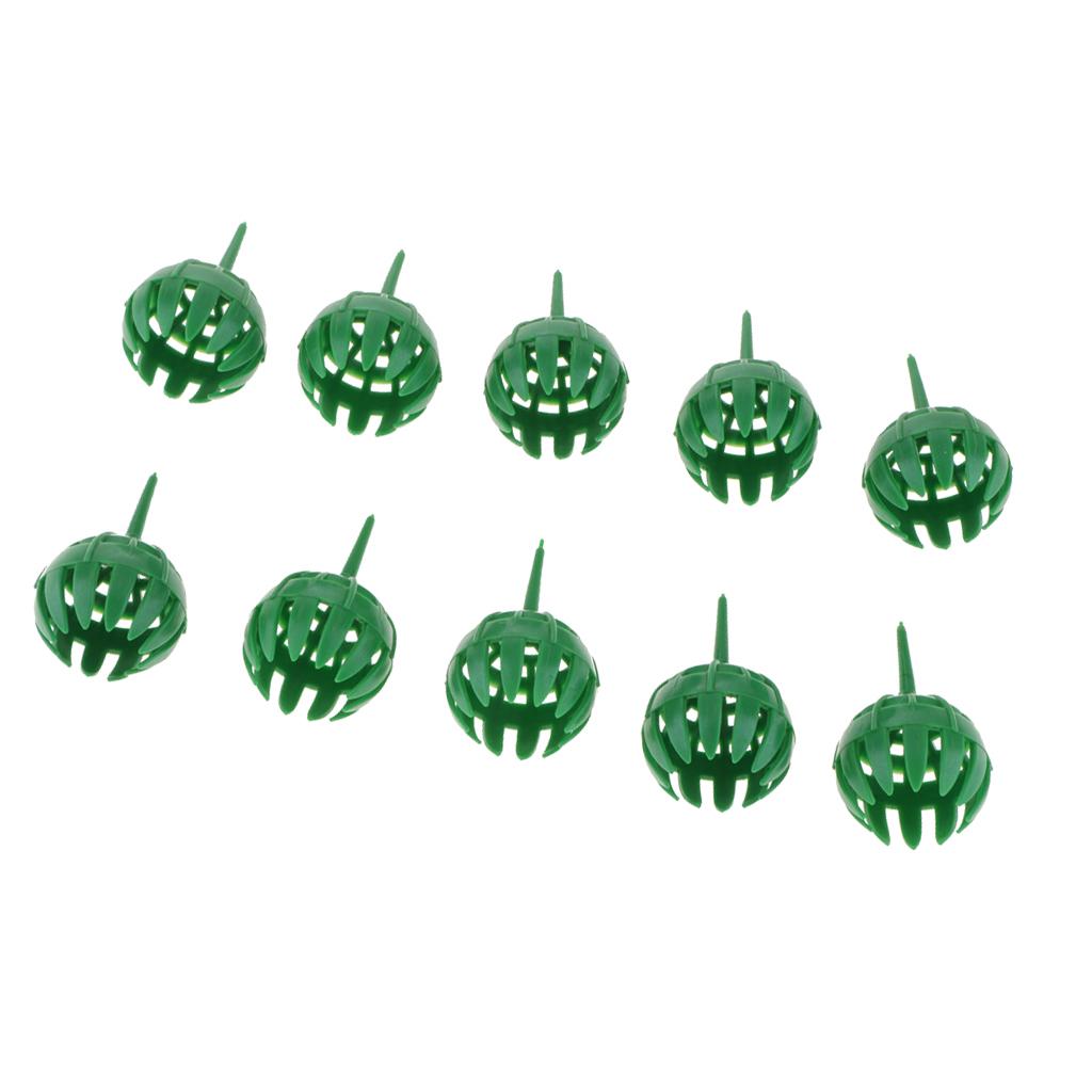 10pcs Plastic Fertilizer Basket Garden Tools for Plants Orchid Bonsai Size L