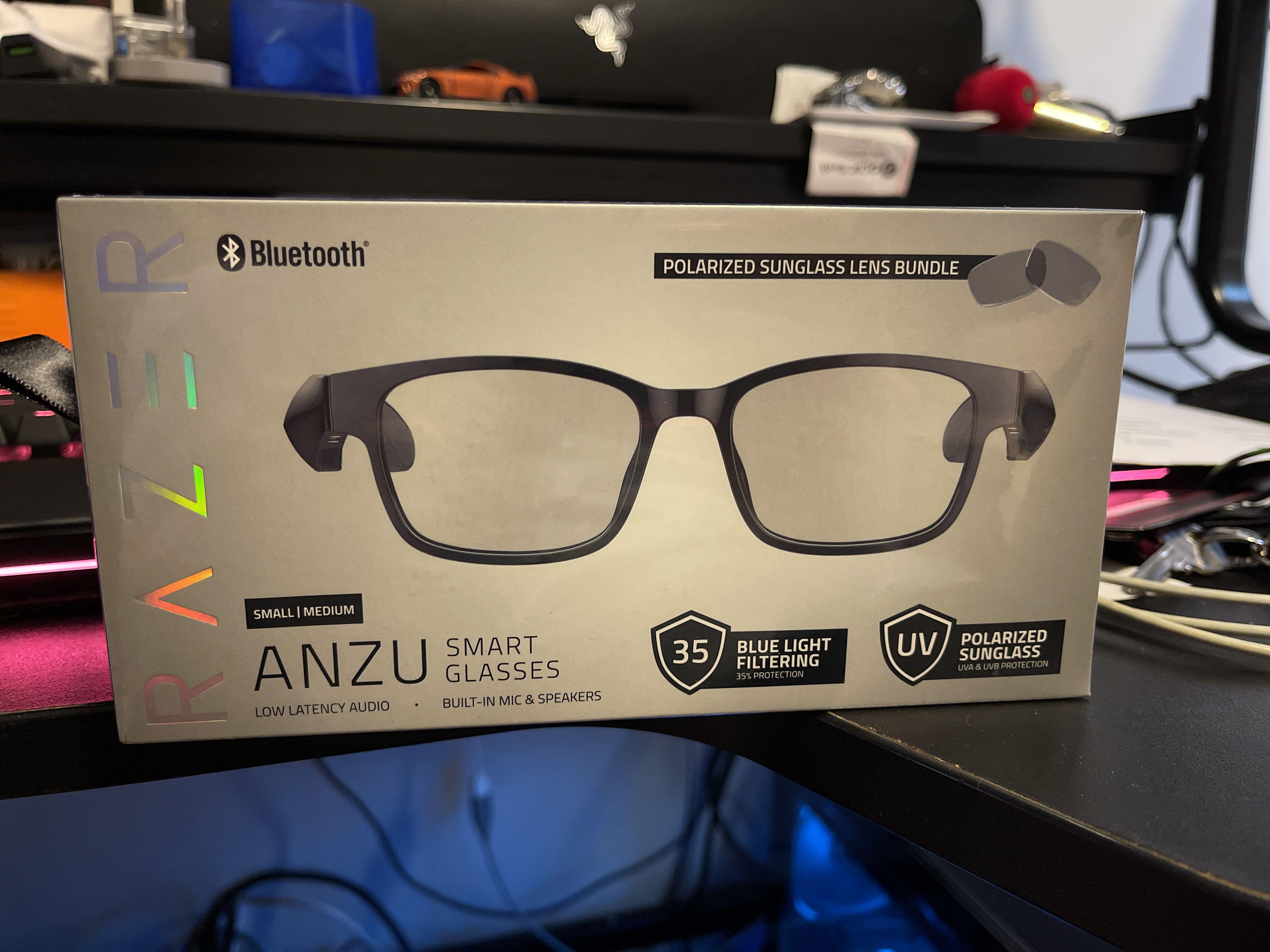 Kính Thông Minh Razer Anzu Smart Glasses Rectangle Blue Light - Hàng Chính Hãng