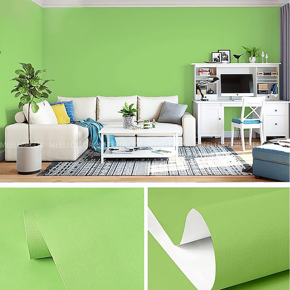 Giấy dán tường trơn màu pastel decal dán tường phòng ngủ, khổ rộng 45cm, ME15