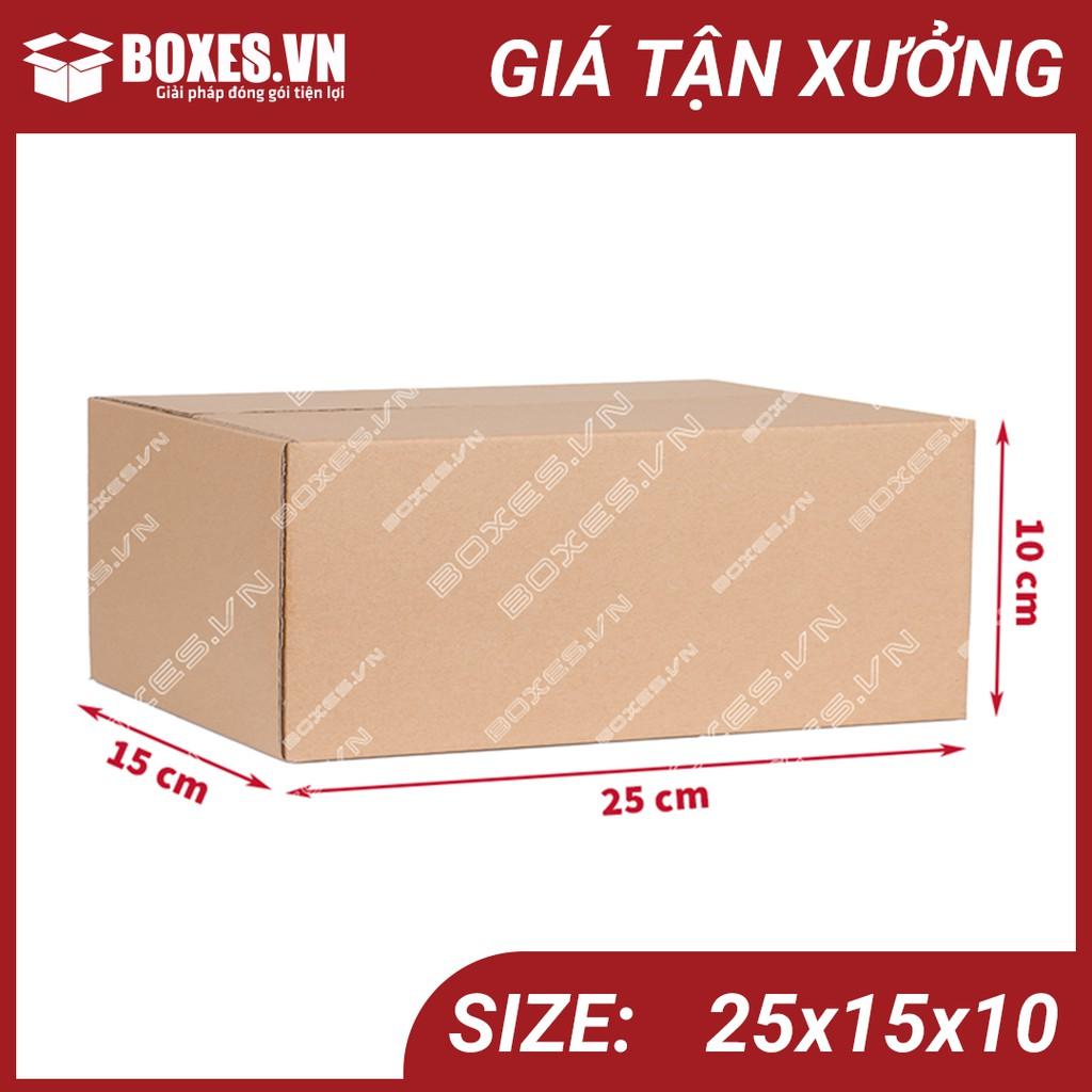 25x15x10 Combo 50 hộp Carton đóng gói hàng giá tại xưởng