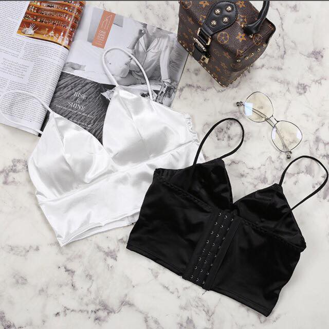 Combo 2 Áo 2 dây croptop LỤA thời trang