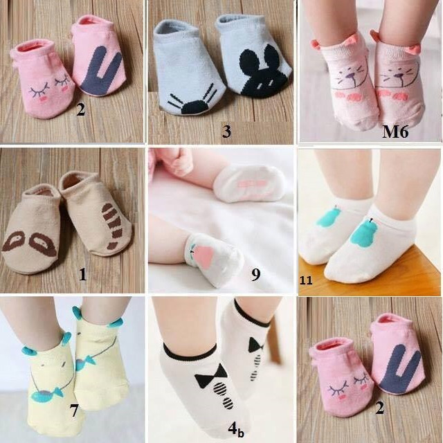 Set 5 đôi tất hoạt hình cho bé T02  size S