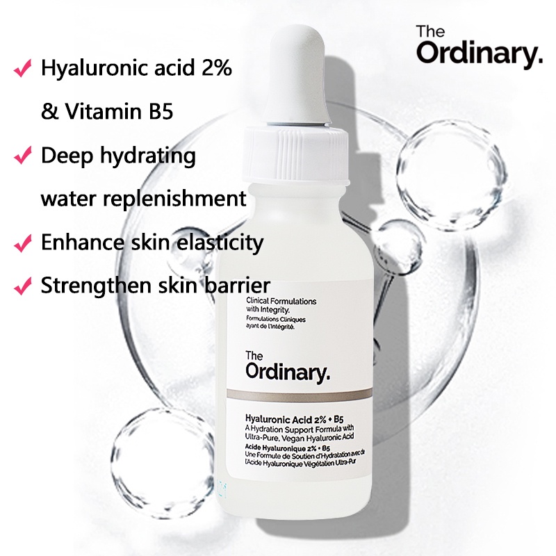 Tinh Chất Cấp Nước, Phục Hồi Da The Ordinary Hyaluronic Acid 2% + B5 30ml