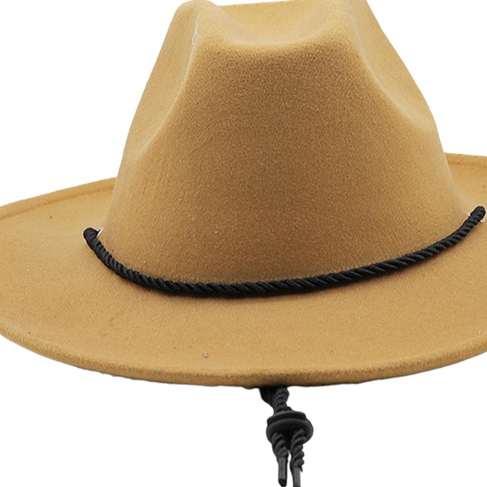 Western Cowboy Hat Cowgirl Hats Headwear Photo Props Breathable Decor Sun Hat Jazz Hat for Festival Performance Halloween Carnival Men Women