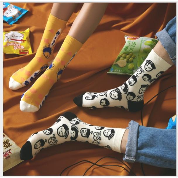 Vớ tất hàn quốc phong cách hoạt hình cá tính sáng tạo xu hướng unisex nam và nữ VT11