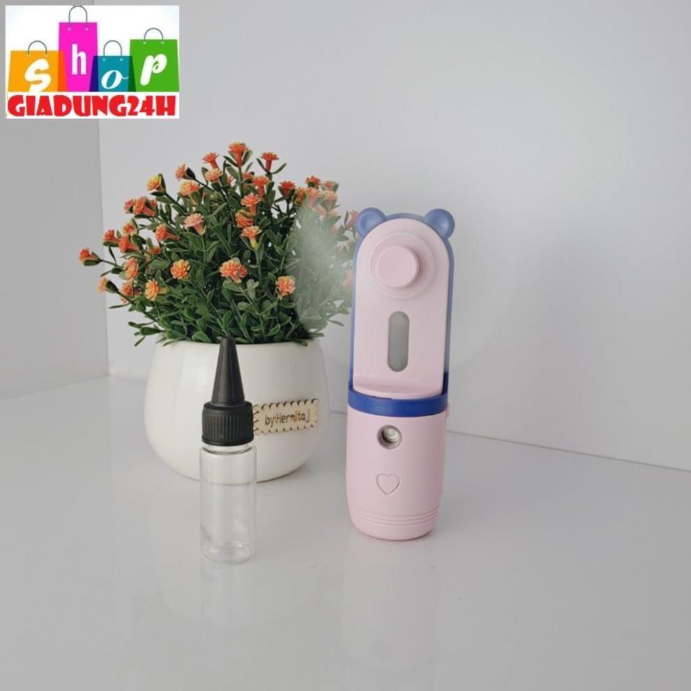 Quạt Mini Phun Sương Nano Tạo Độ Ẩm-Quạt Mini Cầm Tay Xịt Khoáng Màu Sắc Siêu Xinh-