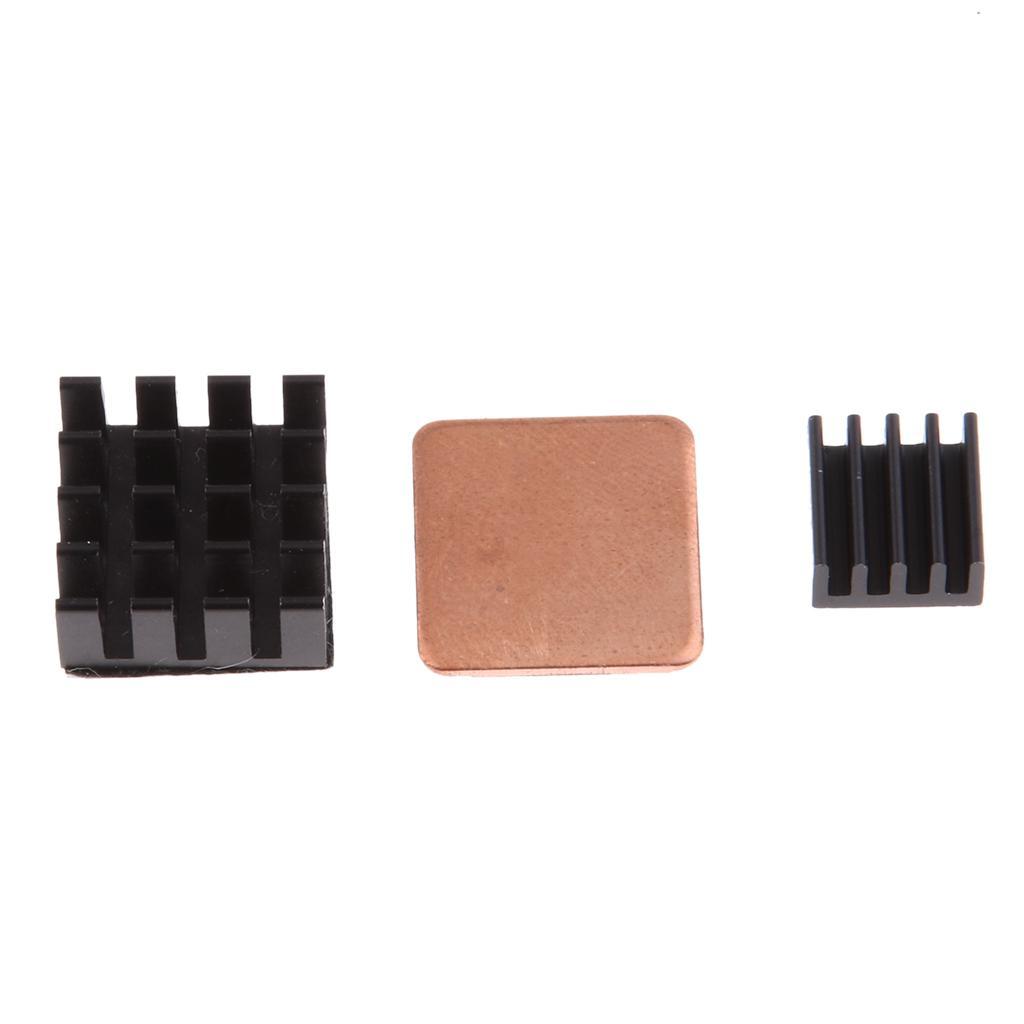 DC 5V Brushless CPU Cooling Fan + Heatsinks for 3B/ 2B/ B+