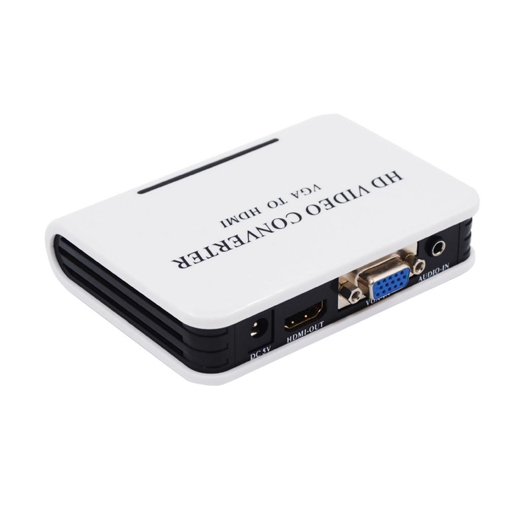 VGA to HDMI 1080P Full HD HDTV Video Converter Adapter Box for PC HDTV US