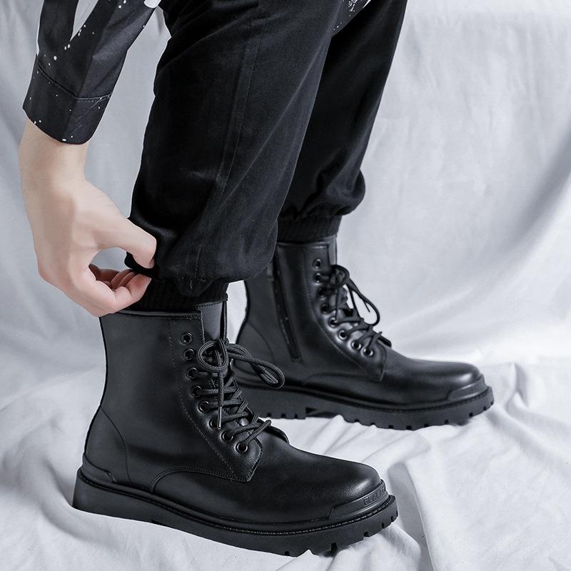 Giày Martin Boot Nam Cổ Cao Collection của Anh (đế cao 7cm.)