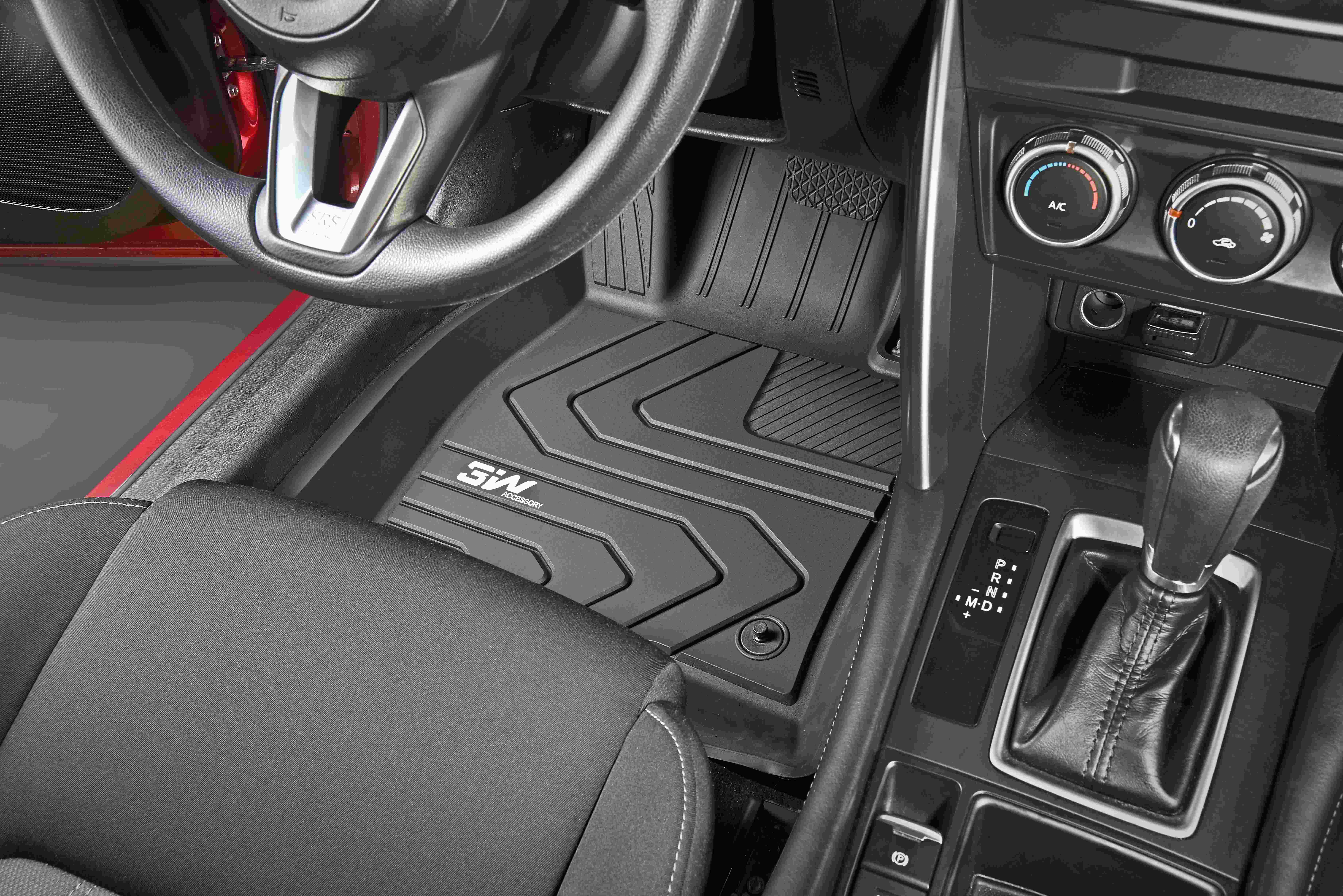 Thảm lót sàn xe ô tô dành cho MAZDA 3 2016 đến 2020 nhãn hiệu Macsim 3W - chất liệu nhựa TPE đúc khuôn cao cấp - màu đen