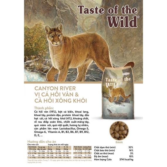 THỨC ĂN HẠT CHO MÈO GRAIN FREE - TASTE OF THE WILD