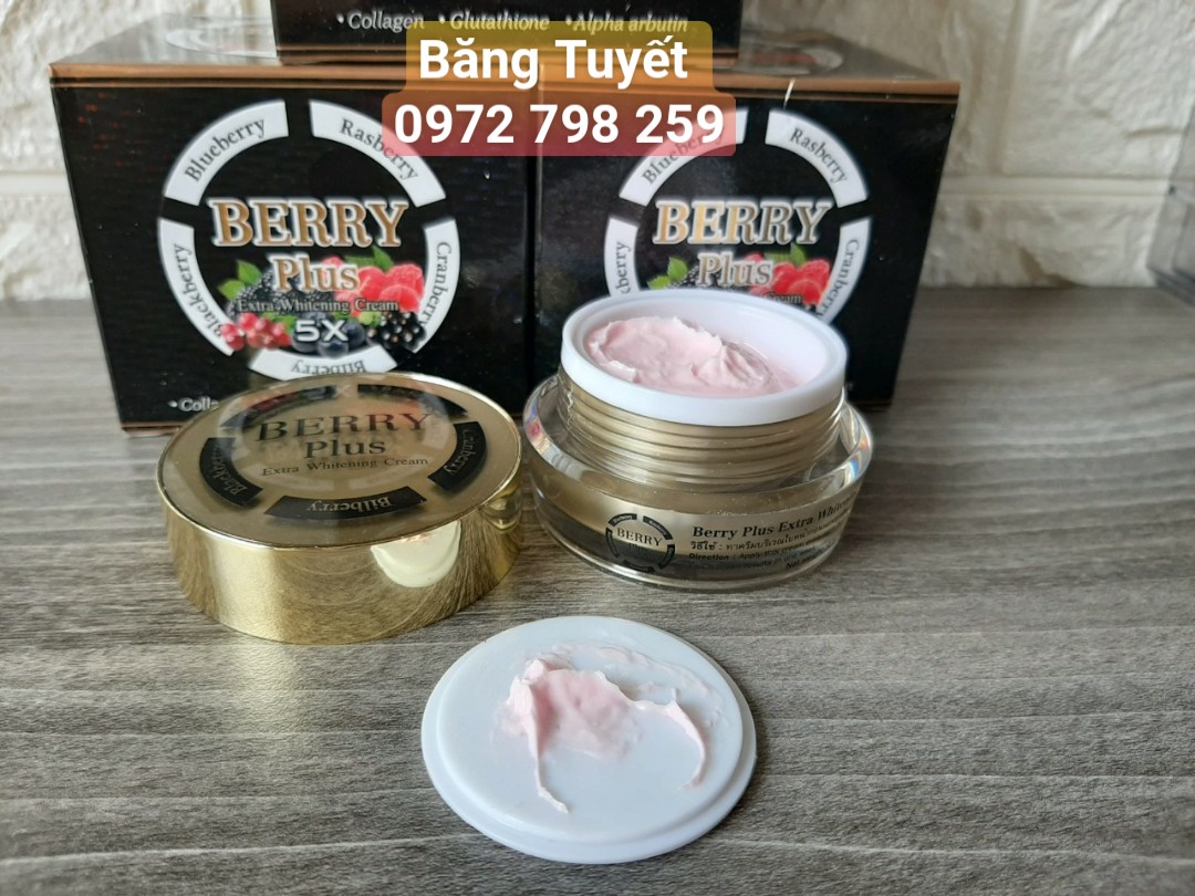 Kem nám tàn nhang Berry Plus 5X Extra Whitening Cream Thái Lan