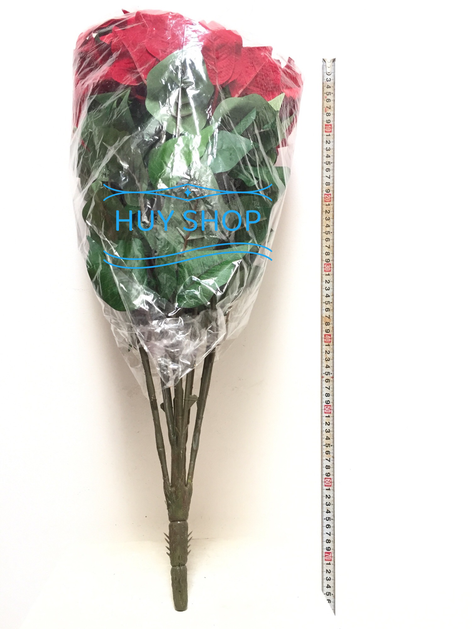 BỤI HOA TRẠNG NGUYÊN VẢI NHUNG CAO CẤP 21 NHÁNH