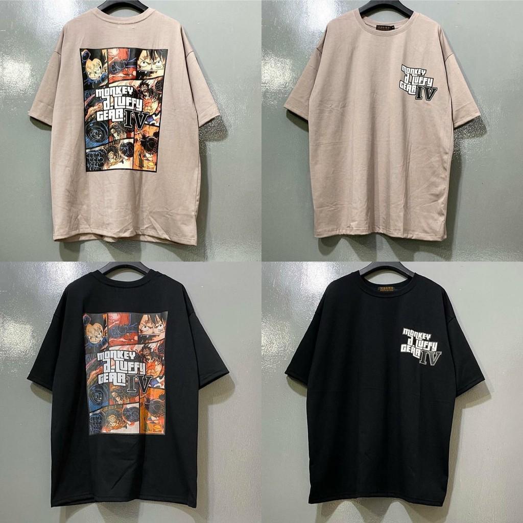 Áo Thun Tay Lỡ LUFFY GEAR IV Unisex /Nam nữ unisex ️ Jaystoree Kiểu áo phông cổ tròn form rộng