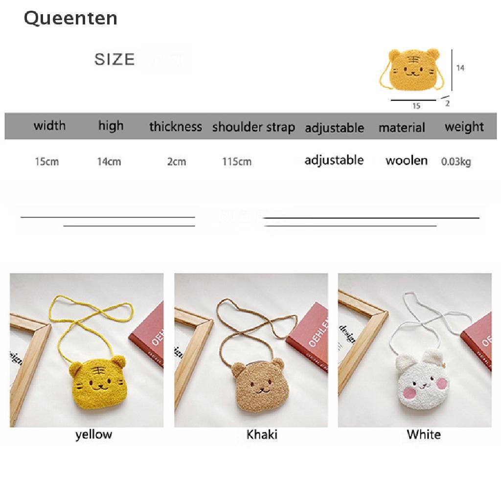 Queenten Bear Plush Bag Kids Bags of Plushies Backpacks Coin Purse for Children Gifts QT