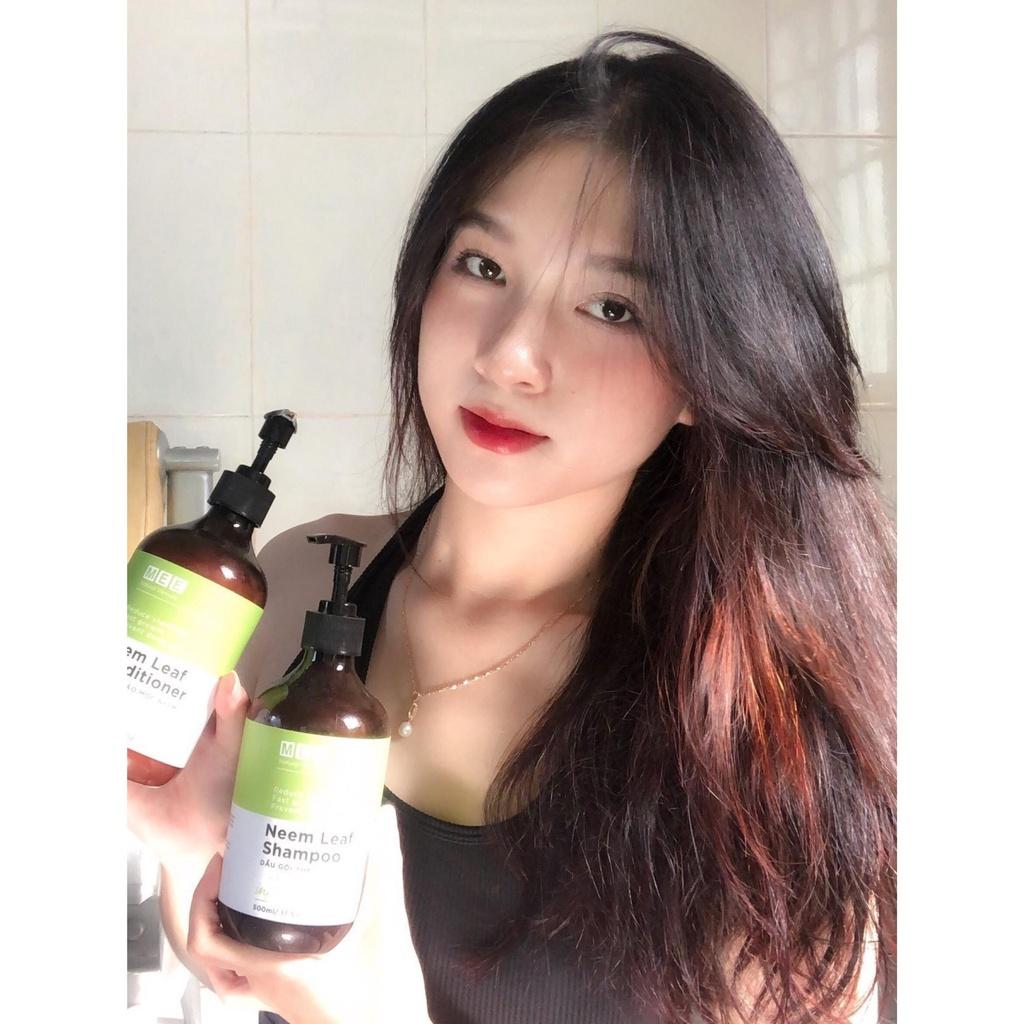 Bộ Dầu Gội Xả Kích Mọc Tóc Mee Natural - Ngăn Rụng Tóc, Dưỡng Tóc Suôn Mượt 500ml/Chai