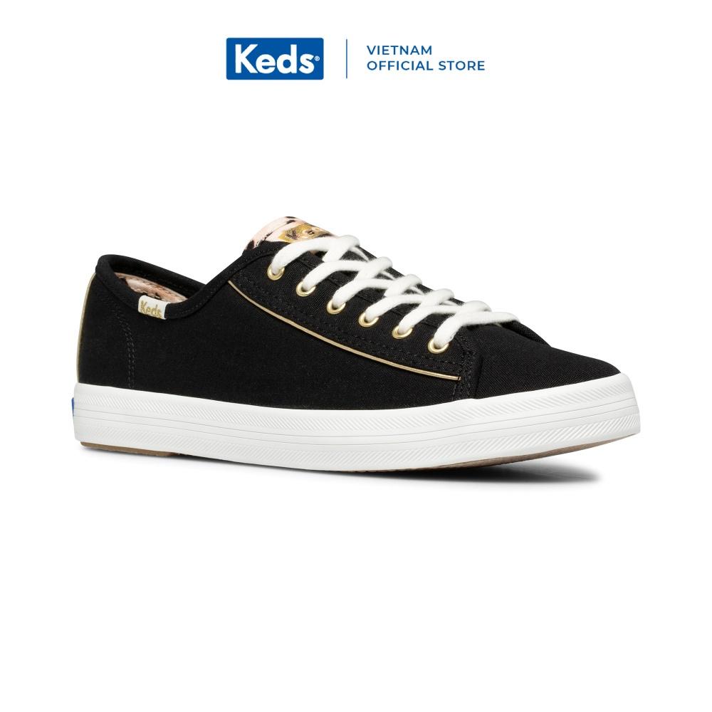 Giày Keds Nữ- Kickstart Leopard Pop Canvas Black- KD065959