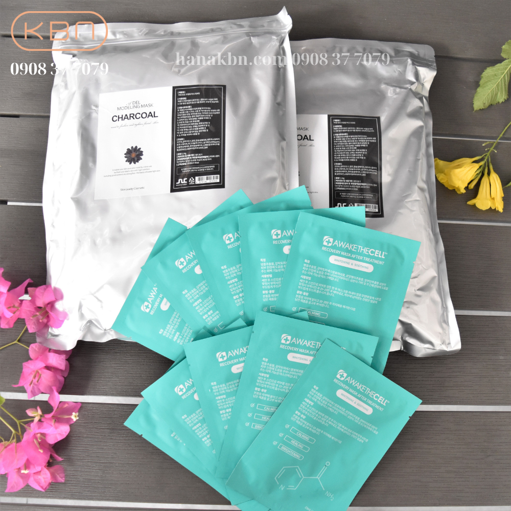 Combo 2 Mặt Nạ Bột Dẻo Than Bùn + Tặng 10 Mặt Nạ Soothing - Mặt Nạ Adel Mask Hàn Quốc (Chính Hãng)