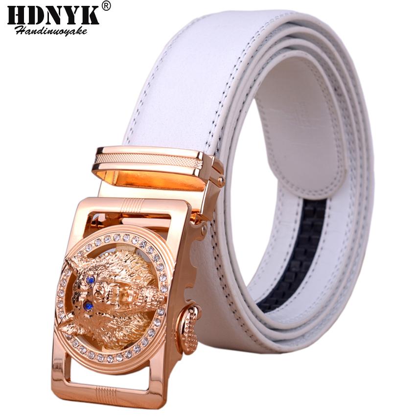Sói Đầu Khóa Thắt Lưng Da Nam Cao Cấp Da Thật Cao Cấp Chính Hãng 2018 Thương Hiệu Thiết Kế Tự Động Khóa Thắt Lưng Nam Bán