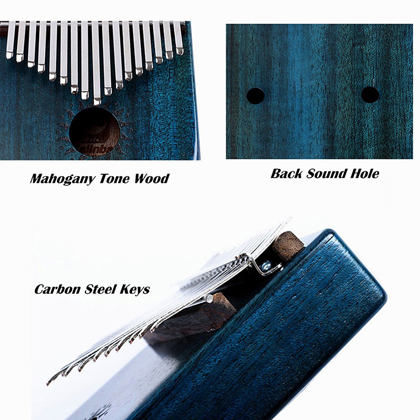 Đàn Kalimba 17 Phím Gỗ Mahogany Walter WK-17BL Tặng Kèm Khóa Học Miễn Phí