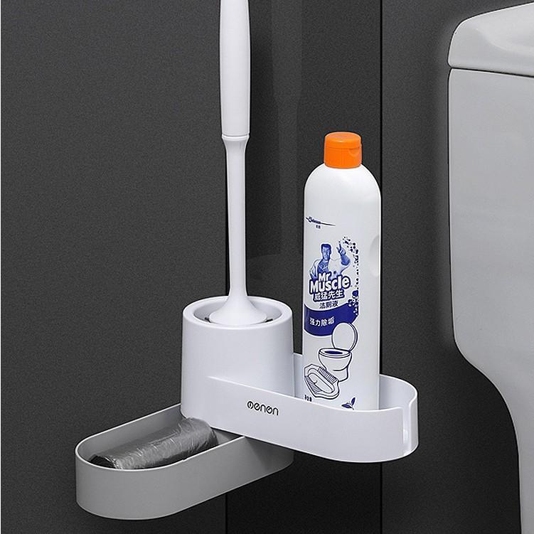 Kệ Nhà Vệ Sinh Cọ Bồn Cầu Toilet OENON Treo Dụng Cụ Cọ Rửa Nhà Tắm Có Giá Để Đồ Dán Tường
