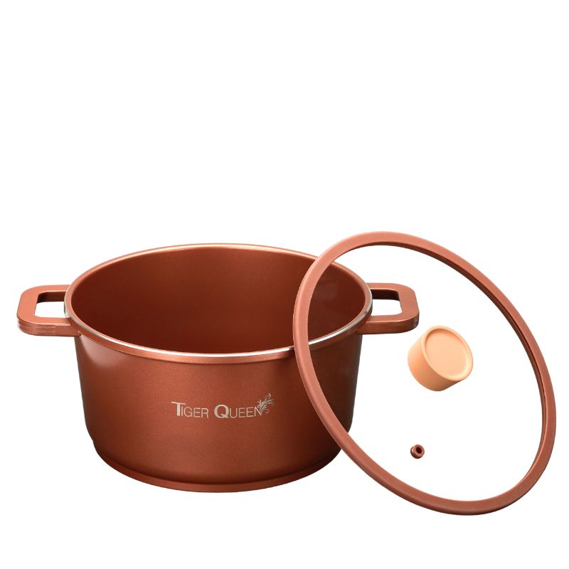 Nồi hầm Ceramic từ tính cao cấp hiệu Tiger Queen CWCB-24CH - Màu nâu chocolate - Chính hãng