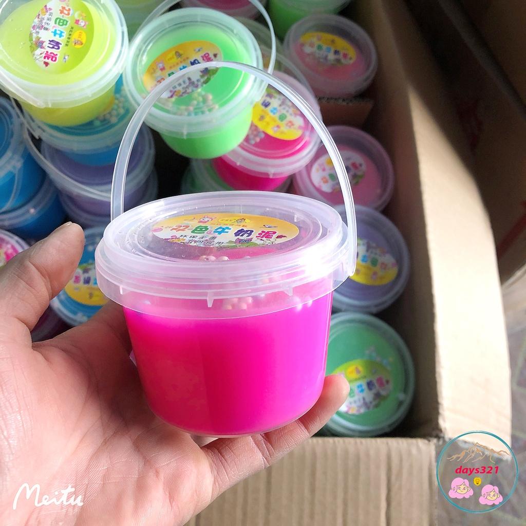 SLIME HỘP TO NHIỀU MÀU LOẠI CỰC TO xô 500ML đẹp thiết kế độc đáo ấn tượng Đồ chơi Slam Gudetama