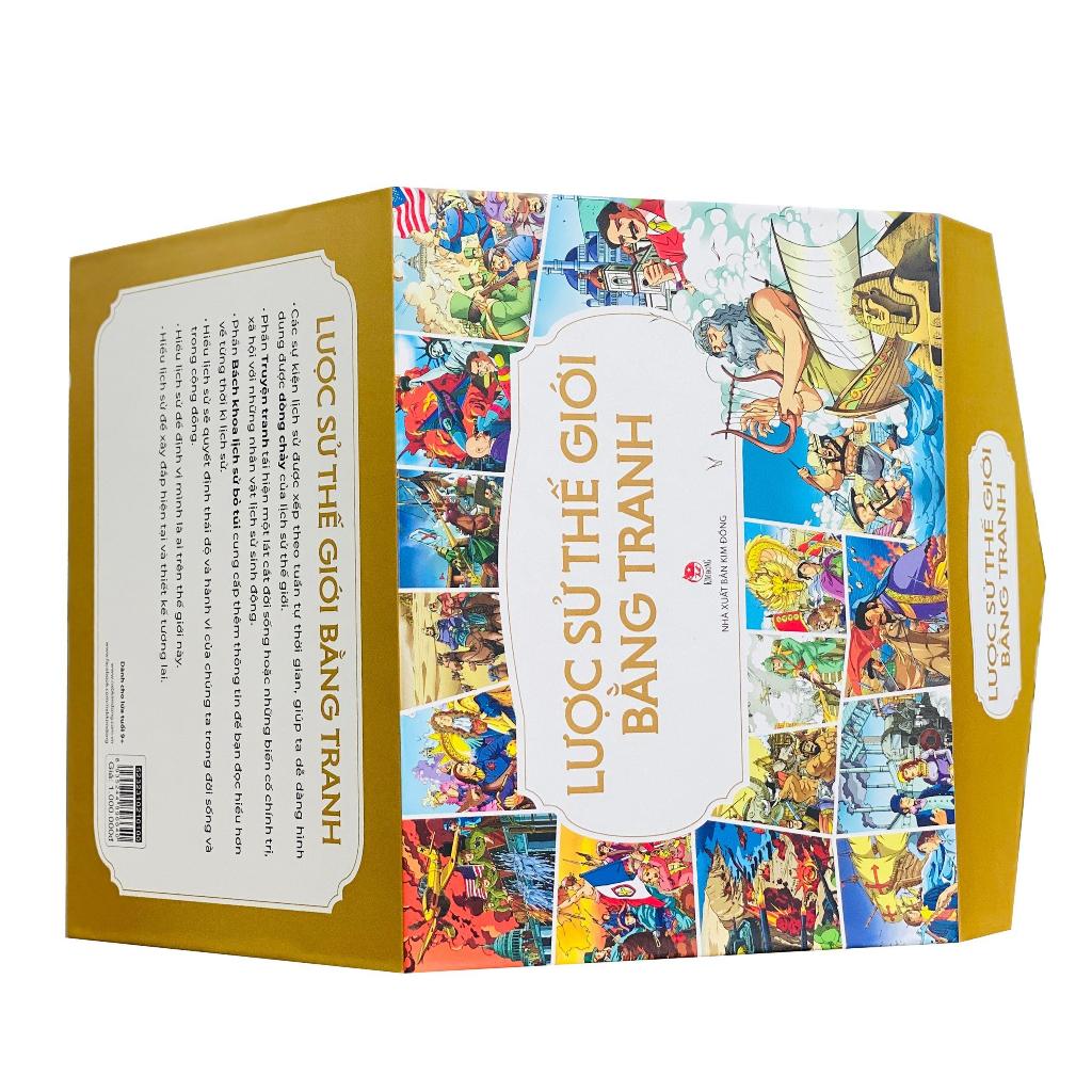 Sách - Boxset Lược sử thế giới bằng tranh - Trọn bộ 17 tập - NXB Kim Đồng