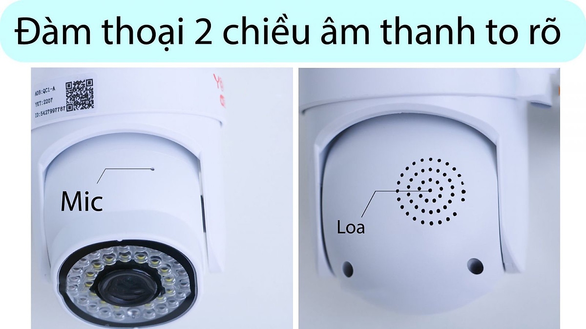 Camera Yoosee PTZ M1.5 ngoài trời, ko cổng lan - Hàng chính hãng