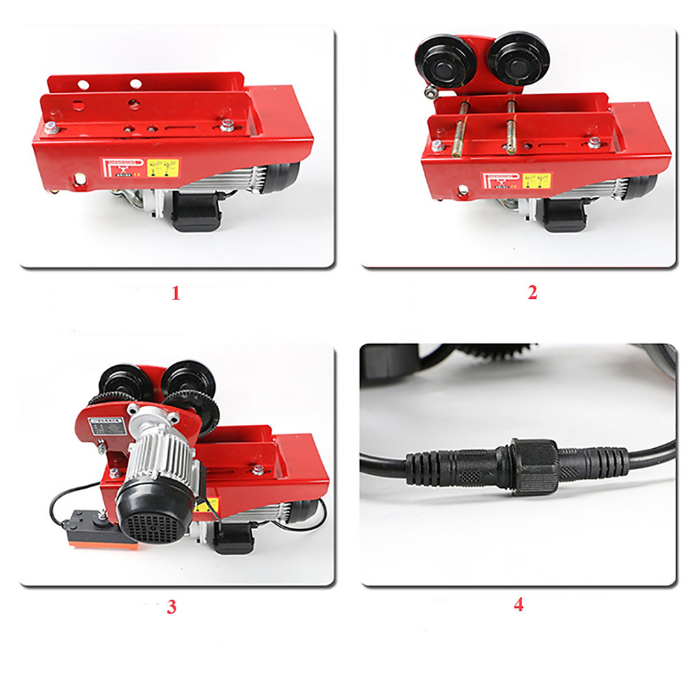 Bộ tời điện kèm Rrùa ABG PA400 12 Mét - giúp máy tời treo nâng hạ vật nặng dễ dàng, nâng kéo linh hoạt, hiệu quả cao - Hàng chính hãng