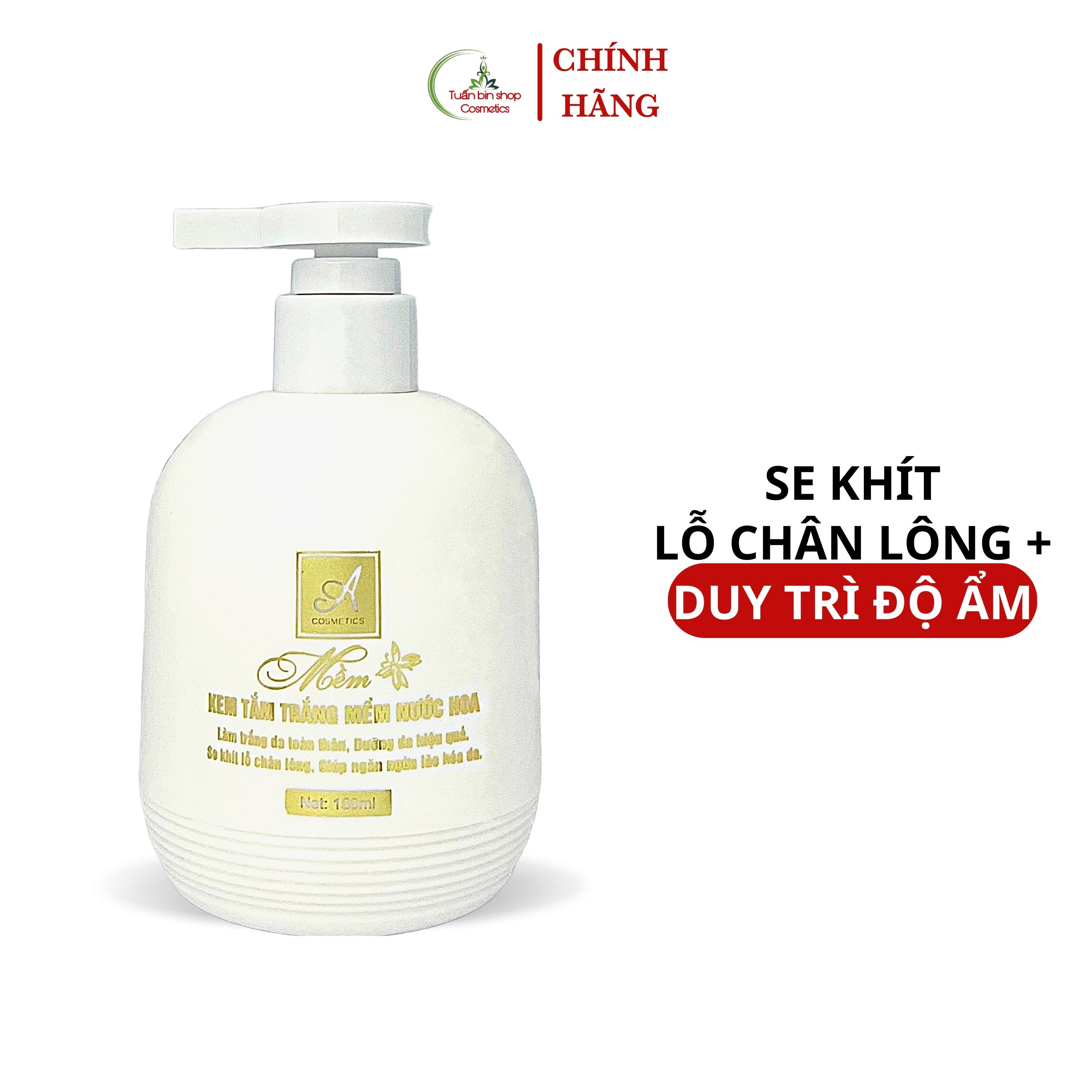 Kem tắm trắng toàn thân Acosmetics, ủ trắng body, hương nước hoa 100ml