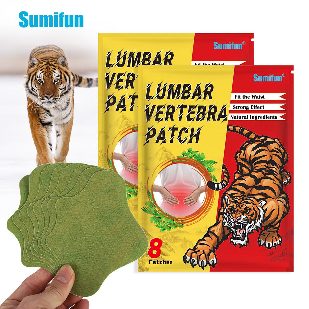 Sumifun 8 Cái / Túi Miếng dán giảm đau cho đốt sống thắt lưng Tự nhiên không gây kích ứng Eo Vai Miếng dán khớp lưng cho nhân viên văn phòng Người lái xe thể thao cao tuổi