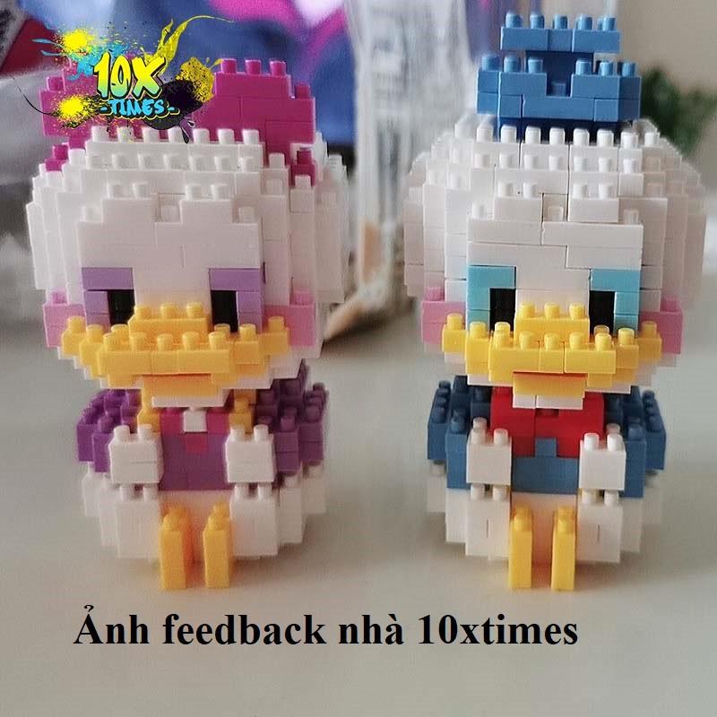 Đồ chơi Lego nano 3D mô hình lắp ghép đồ chơi disney vịt donald, chuột mickey lego sáng tạo trẻ em, quà tặng sinh nhật