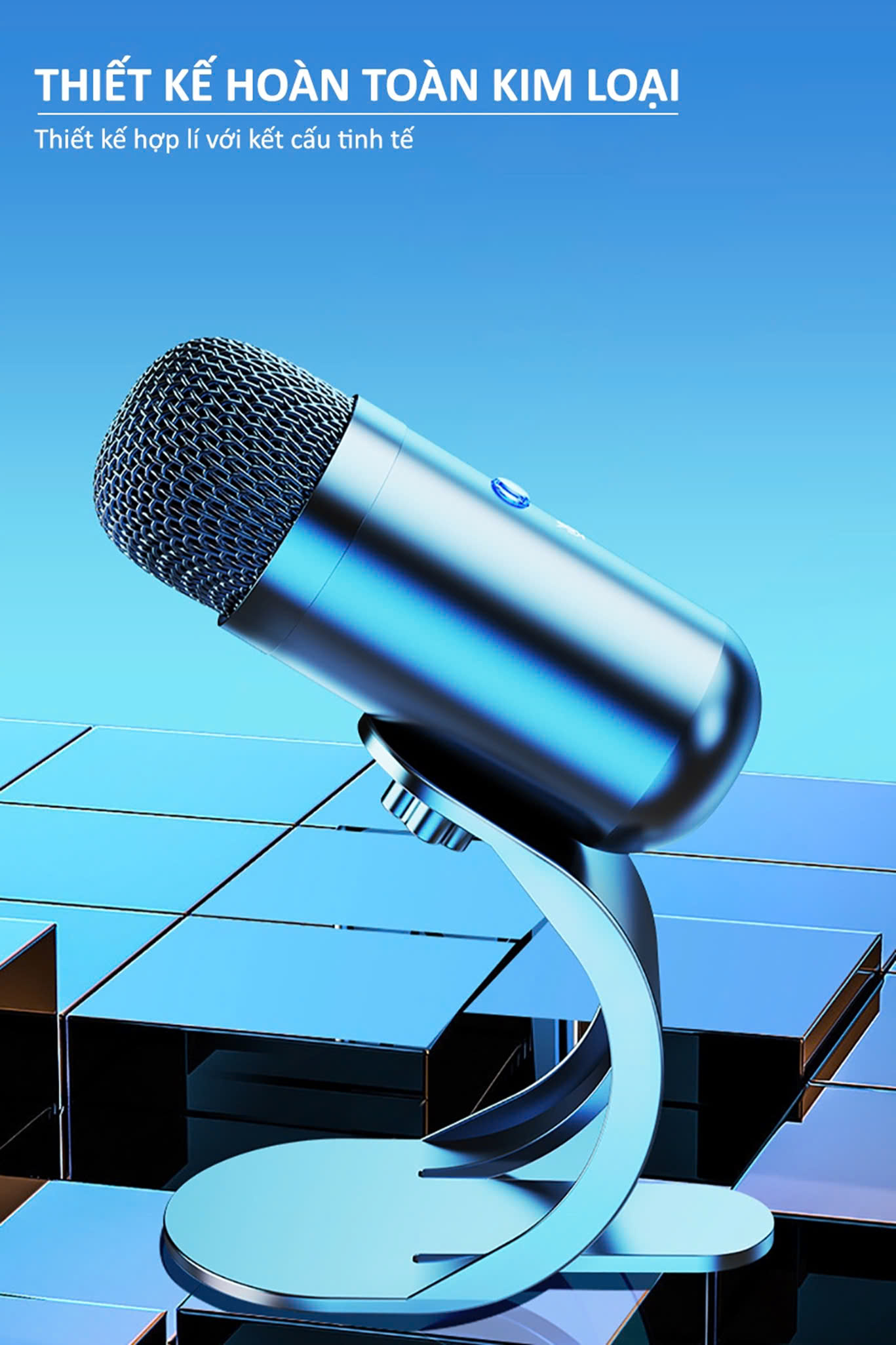 Micro USB Mini Mic Thu Âm Podcast Livestream Radio Microphone Phòng Thu Studio Karaoke SoloCast Cắm Máy Tính Bàn Laptop Chat Voice Học Online Chơi – Hàng Nhập Khẩu