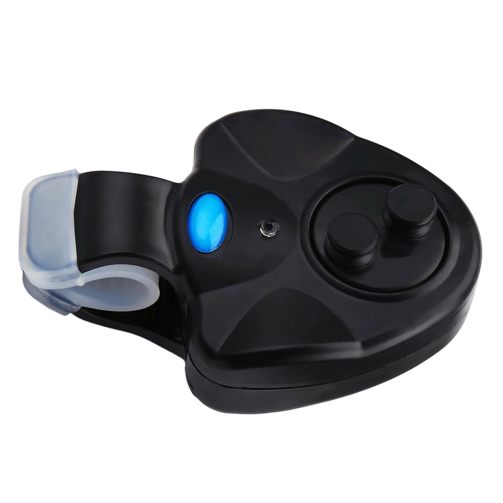 Electronic LED Fishing Bite Alarm Light Sound Alert Bell Clip On Fishing Alertor