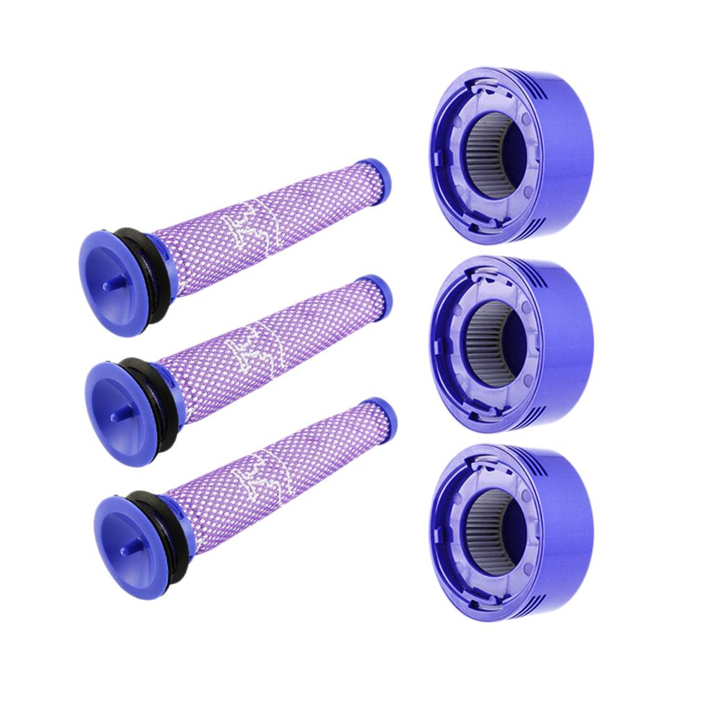 6pk Vacuum Filter Set Replacement For V8+, V8, V7 Absolute Animal