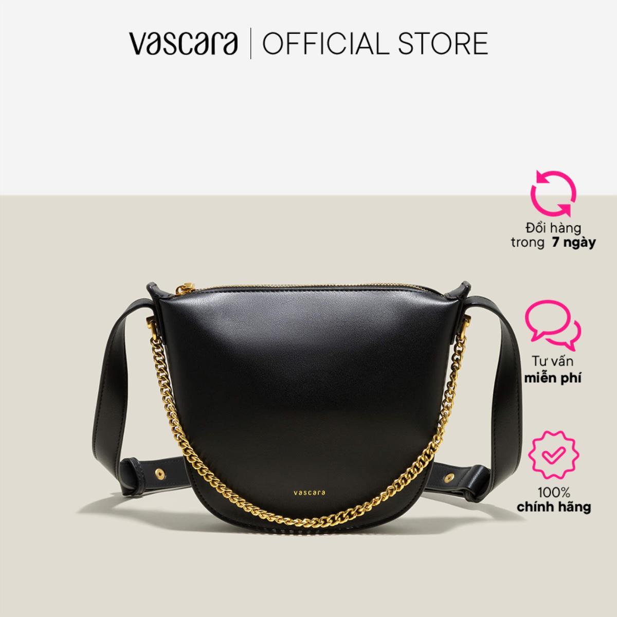 Vasscara Túi Đeo Chéo Form Mềm Nhấn Xích - SHO 0216