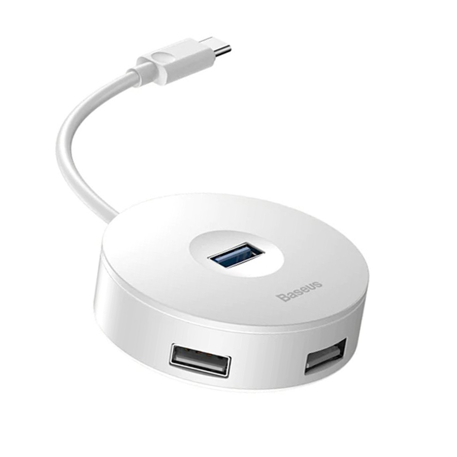 HUB 4 in1 - Hub chuyển đổi USB Type-A sang USB 3.0 -  Baseus Round Box (hỗ trợ ổ đĩa)- Hàng Chính Hãng