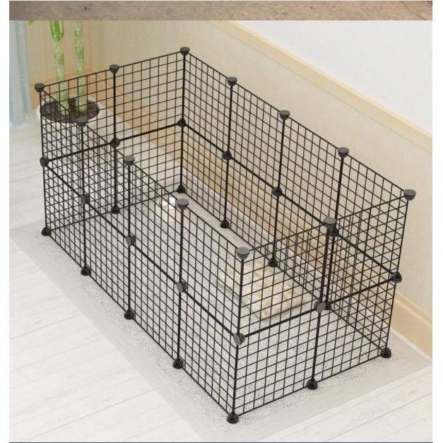 Tấm Lưới Sắt Thép Lắp Ghép Đa Năng Làm Tủ Kệ Sách, Kệ Giày Dép, Chuồng Quây -Tặng Kèm Chốt