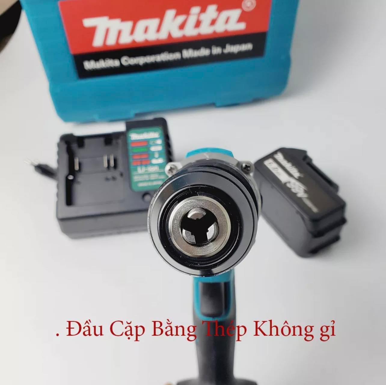 Máy Khoan Pin-Máy Máy khoan pin 199V 3 chức năng có búa - Động cơ không chổi than-2 Pin 10 cell