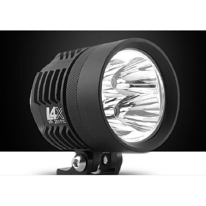 Đèn led trợ sáng cho ô tô, xe máy L4X-CREE 4 LED siêu sáng loại 1 (Đen)