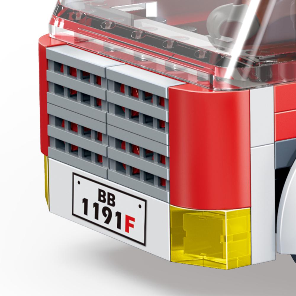 Đồ Chơi Lắp Ráp Xe Cứu Hỏa Đô Thị - City Fire Ladder Truck - Toys&amp;Joys 7131 (229 Mảnh Ghép)