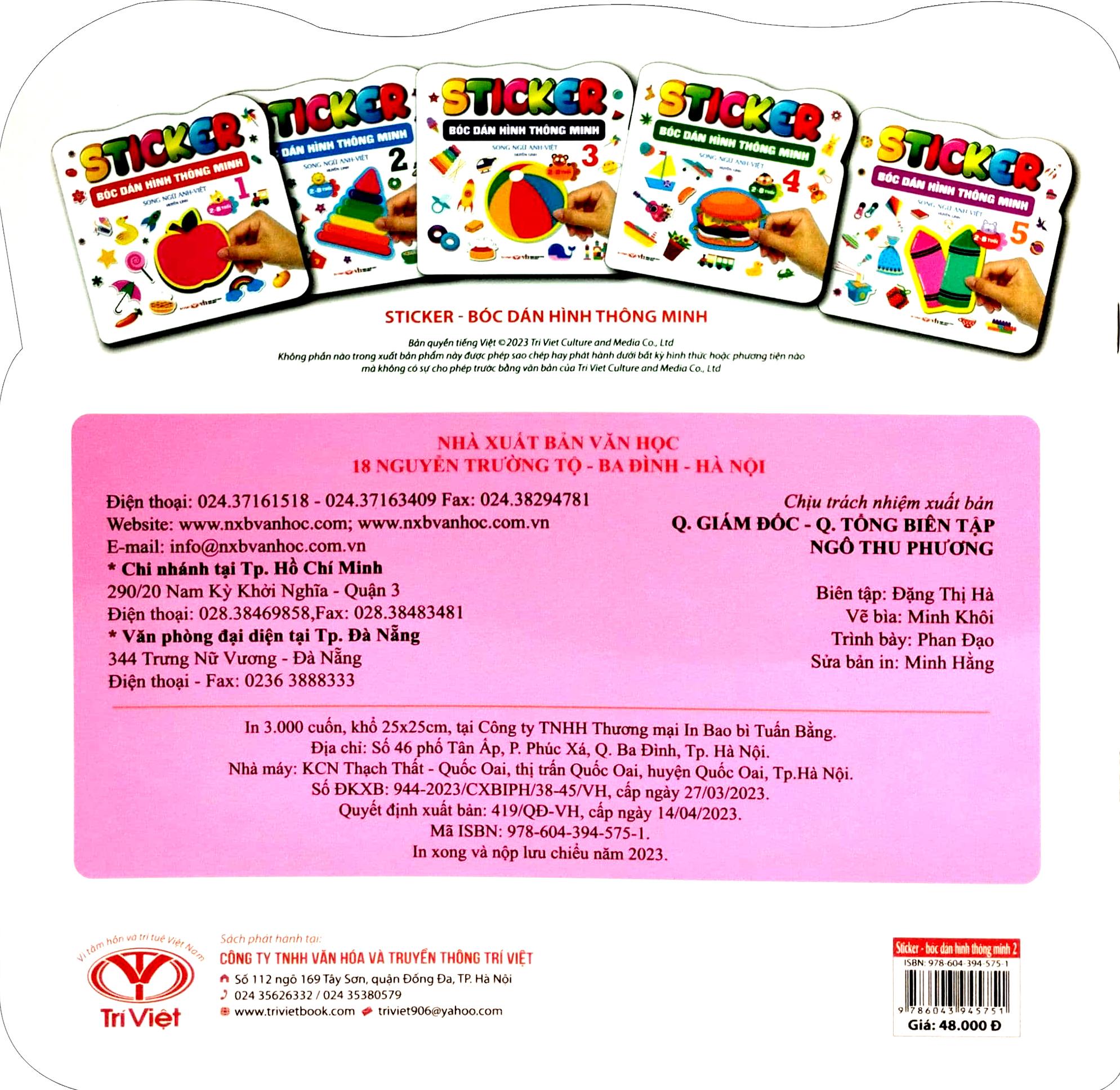 Sticker - Bóc Dán Hình Thông Minh - Song Ngữ Anh-Việt - Tập 2