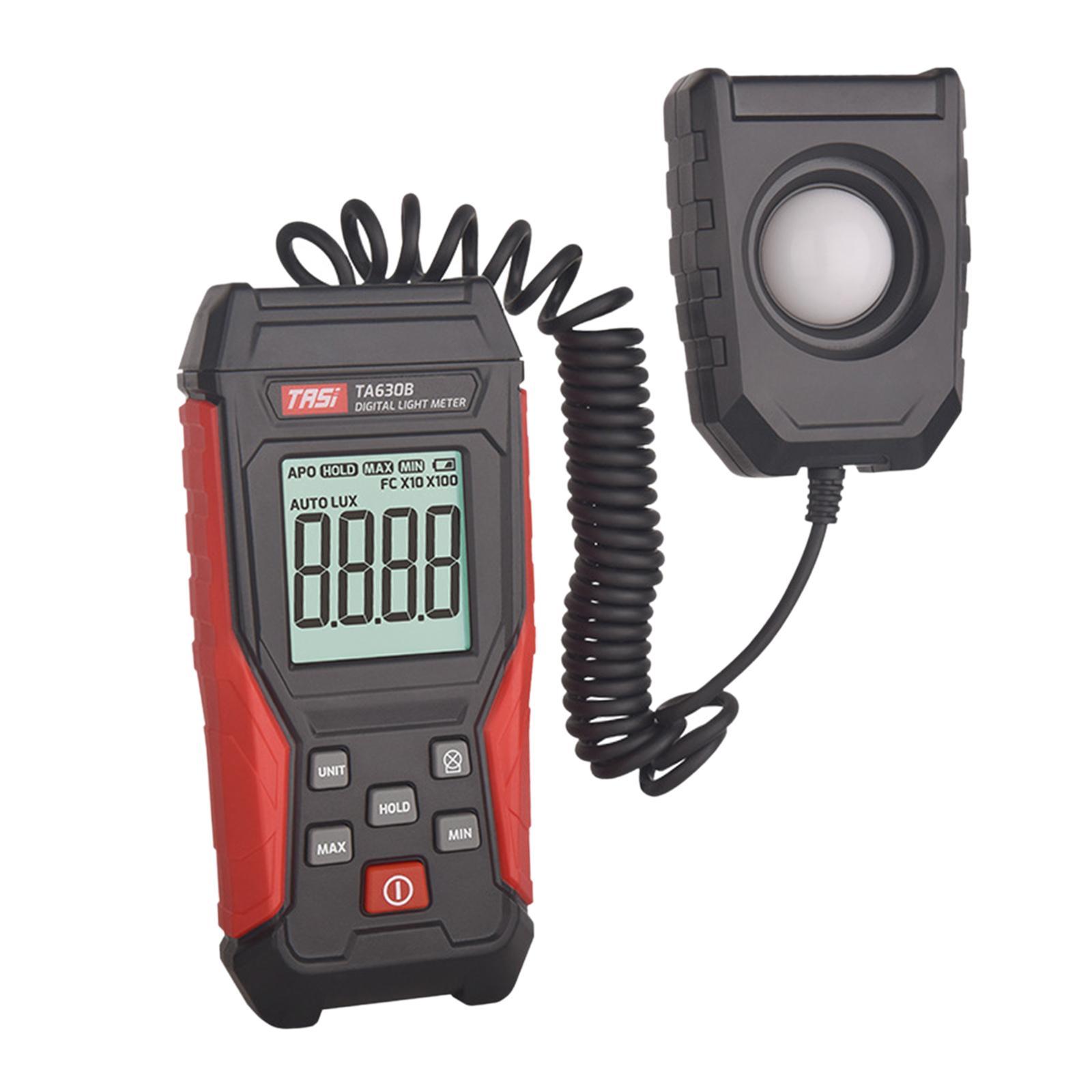 Professional Digital Meter, High Accuracy LCD Display Luxmeter Digital Light Meter, Lux Meter, for Planting Home Outdoor