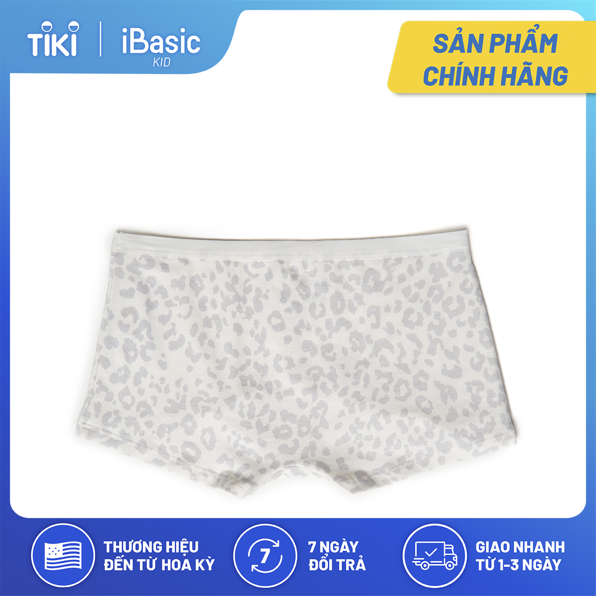 Quần lót bé gái cotton boyshort hoạ tiết iBasic PANG014
