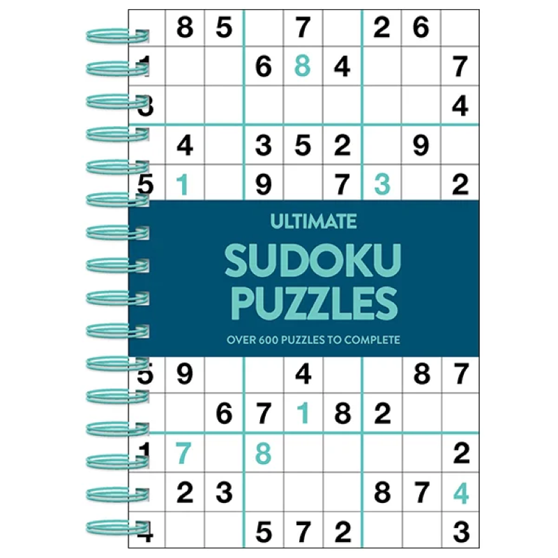 Sách Ultimate 600 Puzzles - Sudoku - Teal