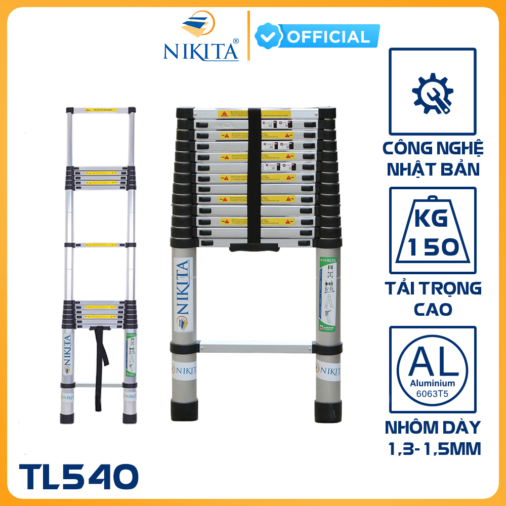 Thang nhôm rút đơn Nikita R54