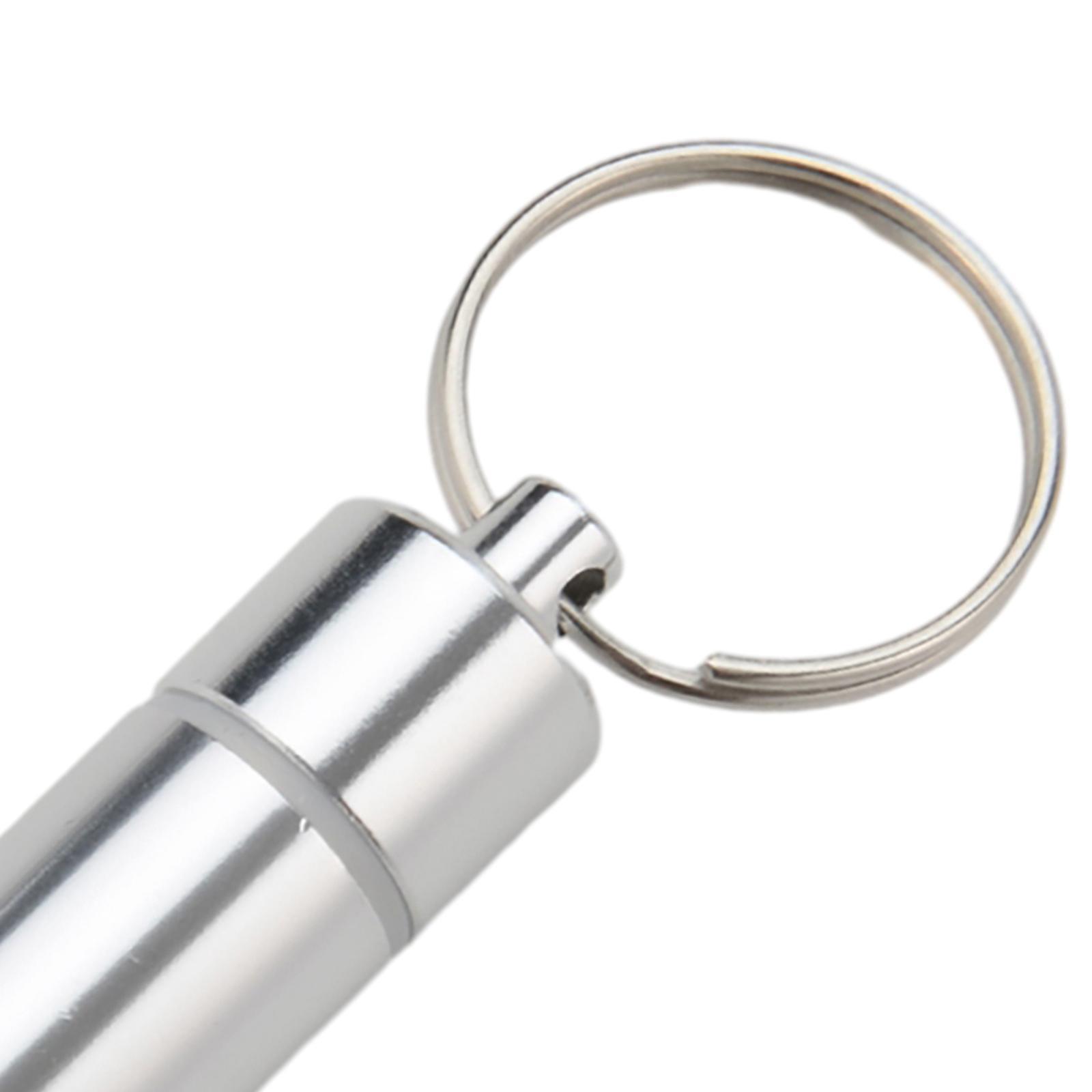Portable  Case Keychain Storage Bottle Aluminium Alloy for Office Picnic