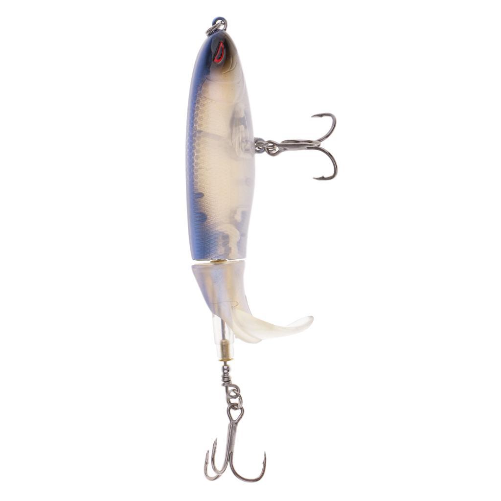 2x Fishing Lures Topwater Floating Hard Bait 10cm 13.2g Blue